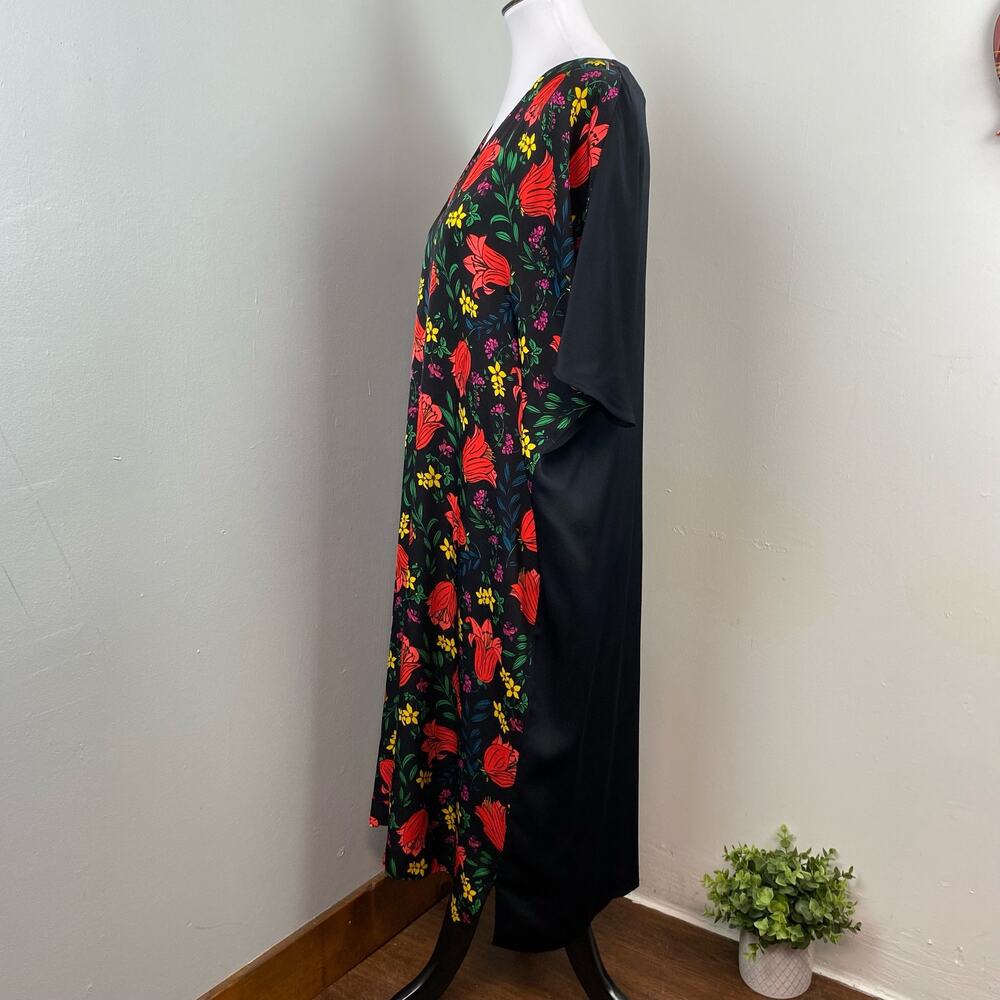 Escada Dafleur Floral Tunic Shift Dress in Black - Picture 8 of 10